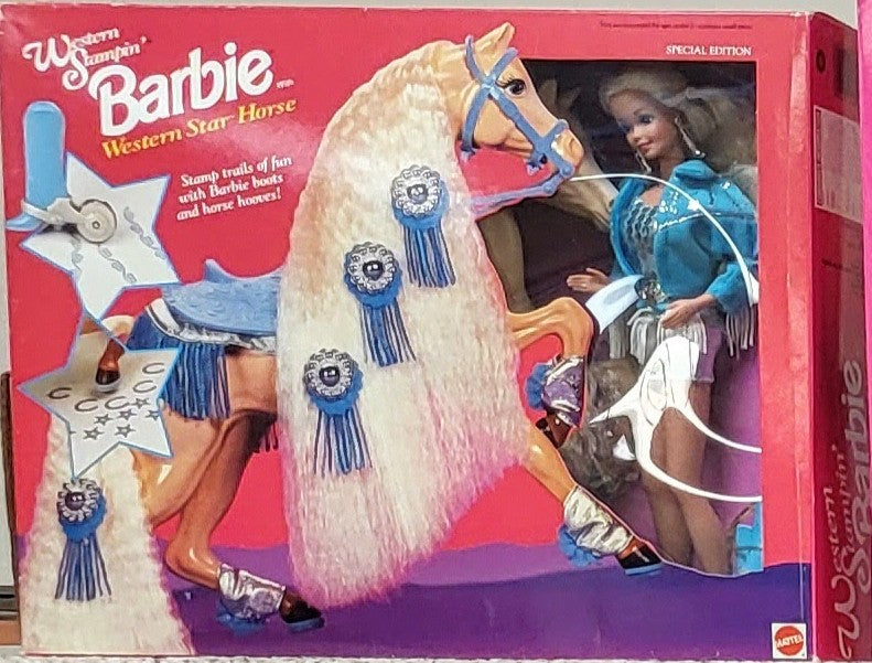 Western Stampin' Barbie with Western Star Horse