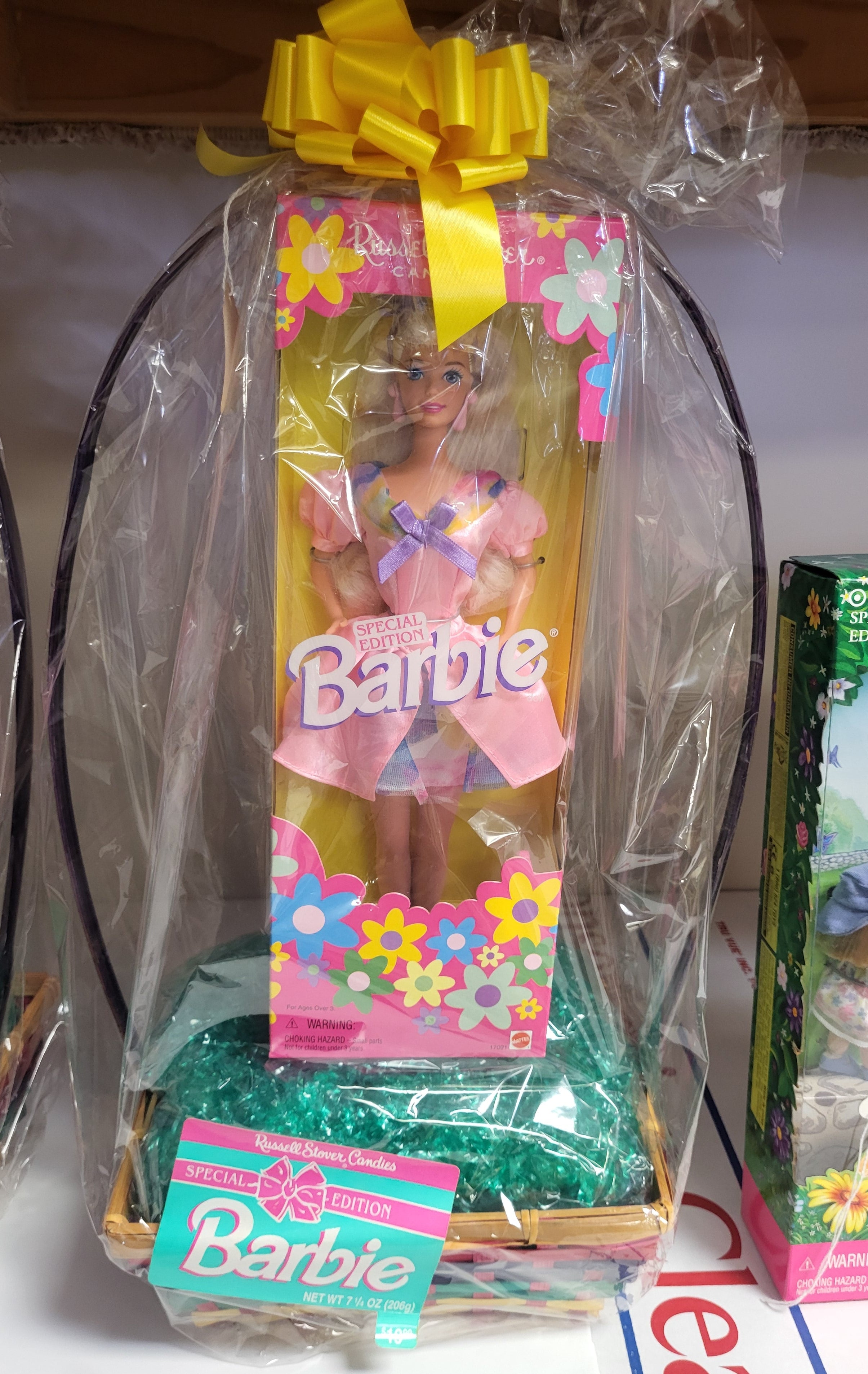 Russell Stover Candies Barbie Basket (Special Edition – Pink Gingham)