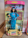 American Indian Barbie (Blue Dress) – American Stories Series (1995)