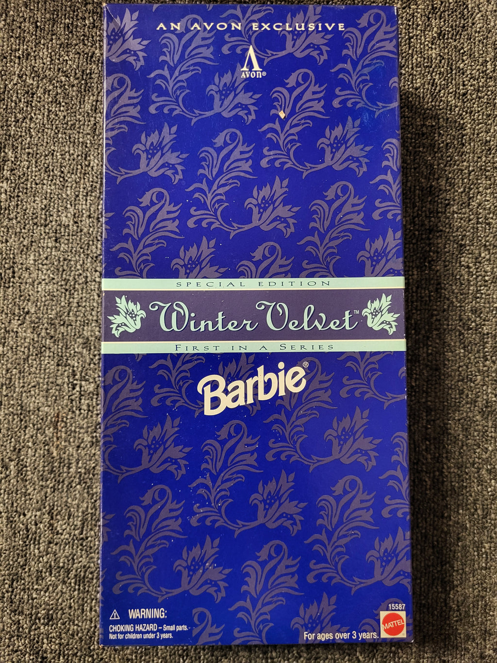 Winter Velvet Barbie (African American) – Avon Exclusive (1995)