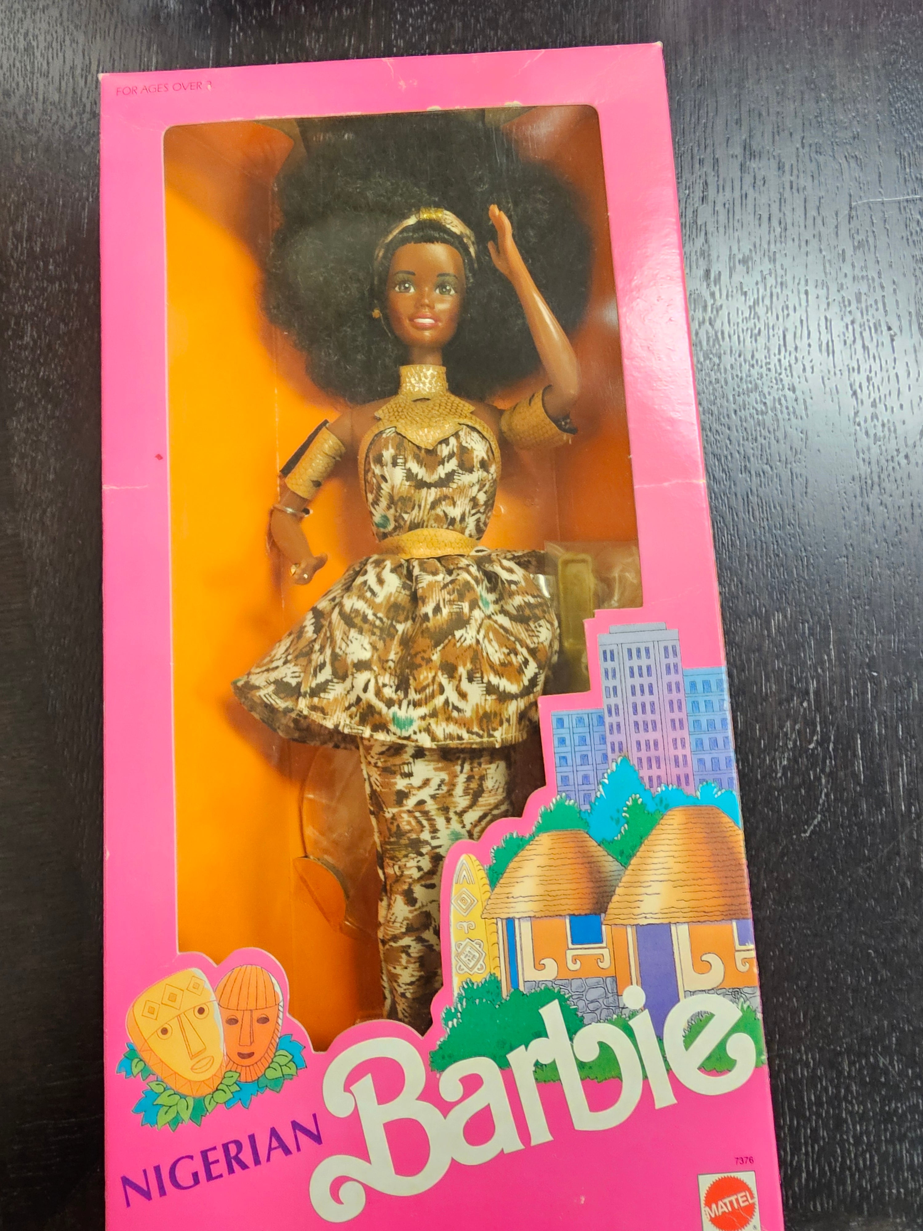 Nigerian Barbie #7376 from the 1980 Dolls of the World Collection, NRFB